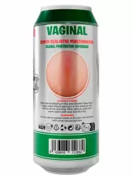 Реалистичный мастурбатор Alive Heineken Vagina II, 16 см, ТПЕ, в форме банки пива