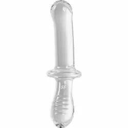 Стеклянный фаллоимитатор Double Crystal, 24 см, двухсторонний, прозрачный