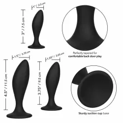 Набор из трех анальных пробок Silicone Curve Anal Kit