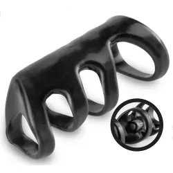 Насадка стимулирующая Vibrating Power Cage с вибрацией – черная