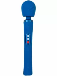 Мощный вибратор Fun Factory VIM VIBRATING WAND, 5 скоростей, силикон, синий