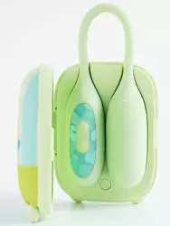 Многофункциональный вибратор BeYourLover Magic Suitcase с бесконтактным стимулятором клитора, управление через приложение, 7 см, зеленый