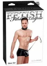 Костюм раба с поводком и ошейником Slave Set