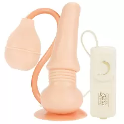 Анальная пробка Ejaculating Multi-Speed Butt Plug с вибрацией и эякуляцией – телесный