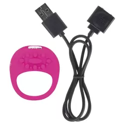 Перезаряжаемое вибро-кольцо Ela – розовое