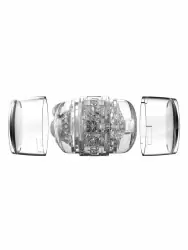 Реалистичный мастурбатор Fleshlight Quickshot Stoya, 11 см, анатомия реальной актрисы, прозрачный