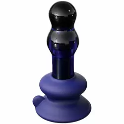 Стеклянный анальный вибратор с пультом ДУ Icicles № 83: 10.6 см, 10 режимов работы