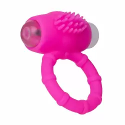 Эрекционное кольцо на пенис TOYFA A-Toys с вибрацией – розовый