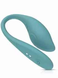 Элегантное виброяйцо One-DC The Daisy, 24,5 см, 5 режимов, силикон, голубой