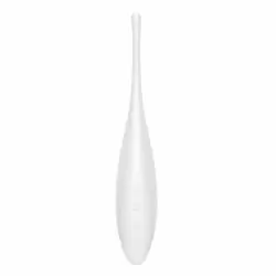 Точечный вибратор Satisfyer Twirling Joy, 17,8 см, силикон, белый