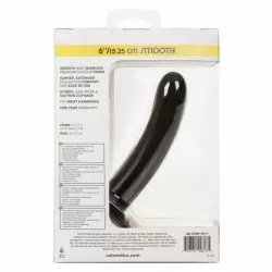 Гладкий cтрапон Boundless Silicone Smooth Probe, изогнутый, 15,2 см, силикон, черный