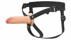 Полый страпон на ремнях 6’’ Hollow Silicone Strap-on