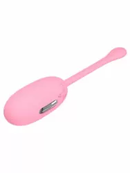 Интерактивное виброяйцо Pretty Love Doreen с электростимуляцией, управлением через приложение, 19 см, силикон, розовый 34