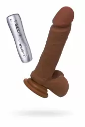 Реалистичный ротатор TOYFA RealStick Elite Mulatto на присоске 16 см – мулат