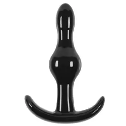 Анальная пробка Jelly Rancher T-Plug Wave волнистая – черный