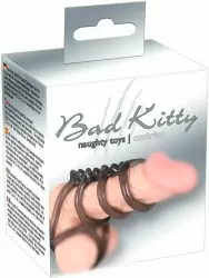 Эластичная насадка на пенис и мошонку Orion Penis Hodenring, с гребнем, 7 см, ТПЕ, черный