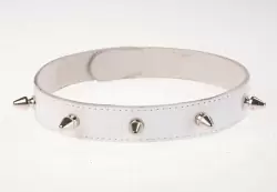 Ошейник с шипами White