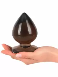 Каплевидная анальная пробка Anal Drops Big-Plug, 13 см, ПВХ, черный