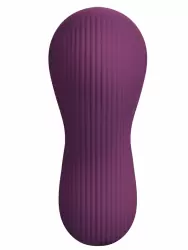Интерактивный носимый вибратор Baile Mane, 8,9 см, 10 режимов, силикон, фиолетовый