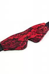 Кружевной набор маска и флоггер TOYFA Marcus – красный