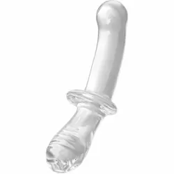 Стеклянный фаллоимитатор Double Crystal, 24 см, двухсторонний, прозрачный