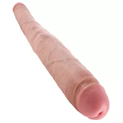Фаллоимитатор двухголовый 16 Tapered Double Dildo конический – телесный
