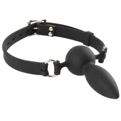 Кляп-Страпон с креплением на голове Silicone Face Fucker Gag #2