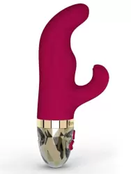 Изогнутый вибратор-кролик Mystim Hop Hop Bob, 8 режимов, 16,5 см, фуксия