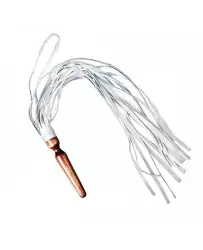 Плеть Sitabella Комета с рукояткой в форме анальной пробки – белый