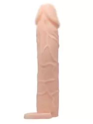 Реалистичная насадка PrettyLove Penis sleeve 7, закрытая, 18 см, телесный 