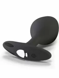 Анальная вибропробка Mystim Buttplug Rocking Vibe S, подключается к источнику электроимпульсов, 9,5 см, черный