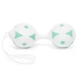 Вагинальные шарики Get a Grip - белый с мятным