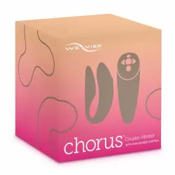 Сенсорный вибратор для пар We-Vibe Chorus Cosmic Pink, с пультом Д/У, 7,8 см, силикон, розовый