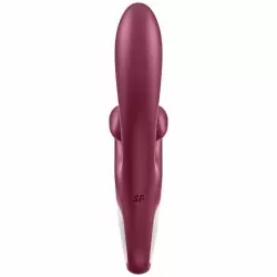 Вибратор-кролик Satisfyer Touch me, два мотора, 21,2 см, 12 режимов, красный