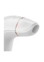 Вакуумно-волновой вибростимулятор клитора Satisfyer Pro Plus Vibration, 13 см, 21 режим, белый с золотом