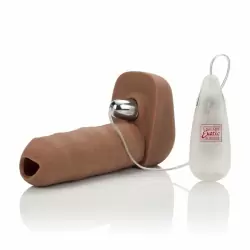 Реалистичный мастурбатор Seductora Caliente с вибрацией – коричневый