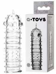 Текстурированная увеличивающая насадка TOYFA A-Toys – прозрачный