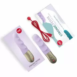 Ребристый вибратор-пульсатор Fun Factory Stronic Petite, 17 см, 3 режима, лиловый