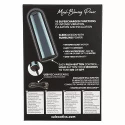 Компактная вибропуля Glam - BLUE, 9 см, 10 режимов, синий