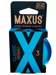 Гладкие презервативы MAXUS Classic, классические, 18 см, 3 шт