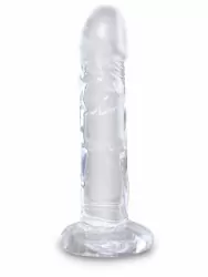 Реалистичный фаллоимитатор Pipedream King Cock Clear, ПВХ, 15 см, прозрачный