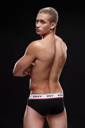 Мужские трусы брифы Envy с логотипом – черный, S/M