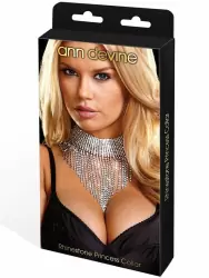 Шикарное ожерелье Ann Devine - Rhinestone Princess Collar – серебристый