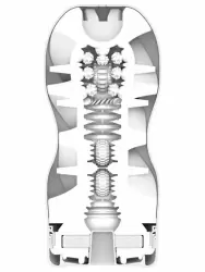 Нереалистичный мастурбатор Tenga Air Flow Cup Strong, 15,5 см, ТПЭ, белый