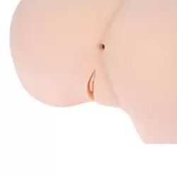 Полуторс-мастурбатор в позе догги-стайл Alice+ вагина и анус с вибрацией, ротацией и голосом – телесный