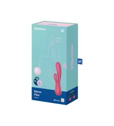 Вибромассажер Satisfyer Mono Flex с возможностью управления через приложение - красный