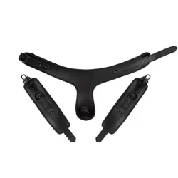 Ошейник с наручниками Bad Kitty Hals-Handfessel - черный