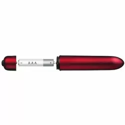 Красная вибропуля Rock Off. 9 см, ABS-пластик