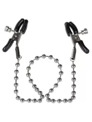 Зажимы на соски Nipple Clamps Silver Beaded