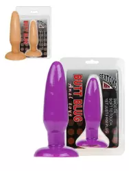 Гибкая анальная пробка Butt Blug на присоске – телесный